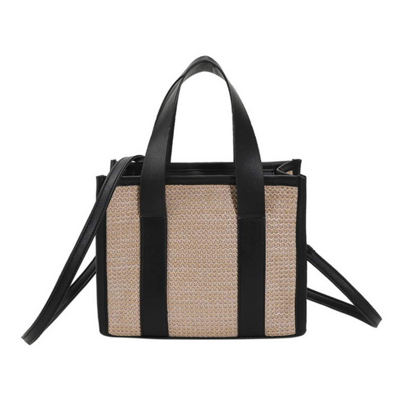 The Tote Bag Πολυτελής ντιζάιν τσάντα για γυναίκες Νέα υφασμένη άχυρο Boho τσάντα Casual Shoulder Bags Summer Beach Rattan Bohemian Clutch