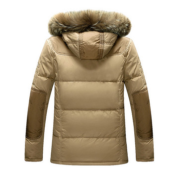 Ανδρικό 2020 New Arrival Down Jacket Ανδρικά παλτό με χοντρή κουκούλα με γούνινο γιακά Πάρκα κορυφαίας ποιότητας χειμερινό μπουφάν