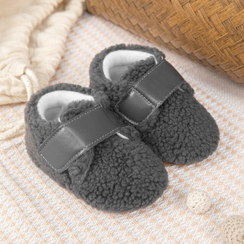 KIDSUN Toddler Warm Baby Girls Boots Boots Newborn Baby First Walkers Παπούτσια Ζεστή μαλακή σόλα βελούδινη Prewalker 0-18 μηνών