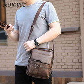 Muška torba preko ramena PU kožna muška velika torba s više džepova Ležerna vintage vodootporna prijenosna velikog kapaciteta za vikend odmor