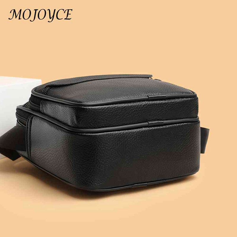 Geantă vintage pentru telefon mobil, ocazional, geantă pentru navetă, din piele naturală, cu mai multe buzunare, portabilă, simplă, impermeabilă.