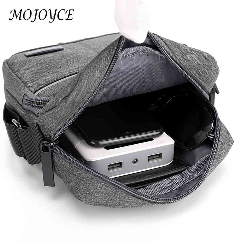 Ανδρικές τσάντες ώμου καμβάς Τσάντα χιαστί τσέπη με φερμουάρ Αδιάβροχη θήκη τηλεφώνου Ανακλαστική ταινία για εργασία Ταξίδι για επαγγελματικούς λόγους καθημερινά