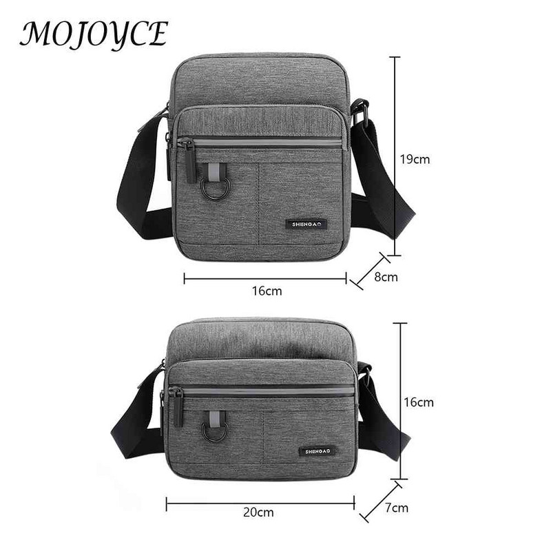 Ανδρικές τσάντες ώμου καμβάς Τσάντα χιαστί τσέπη με φερμουάρ Αδιάβροχη θήκη τηλεφώνου Ανακλαστική ταινία για εργασία Ταξίδι για επαγγελματικούς λόγους καθημερινά