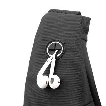 Ανδρική τσάντα ώμου Αδιάβροχη USB Oxford Crossbody Τσάντα Sling Multifunction Short Travel Messenger Πακέτο στήθους για άνδρες