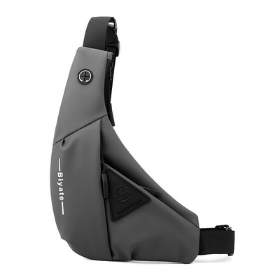 Vyriškas pečių krepšys vandeniui atsparus USB Oxford Crossbody Bag Sling daugiafunkcis trumpų kelionių žinučių krūtinės paketas vyrams