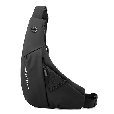 Vyriškas pečių krepšys vandeniui atsparus USB Oxford Crossbody Bag Sling daugiafunkcis trumpų kelionių žinučių krūtinės paketas vyrams