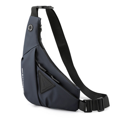 Vyriškas pečių krepšys vandeniui atsparus USB Oxford Crossbody Bag Sling daugiafunkcis trumpų kelionių žinučių krūtinės paketas vyrams