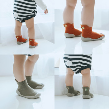 Παπούτσια για νεογέννητο αγοράκι Κέντημα μοτίβο αντιολισθητικές κάλτσες δαπέδου Παιδικές κάλτσες για κορίτσια Μαλακό καουτσούκ Κούνια παιδικής ηλικίας μποτάκια Παιδικά αθλητικά παπούτσια