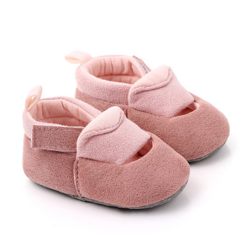 Βρεφικά παπούτσια για νεογέννητο κοριτσάκι Άνοιξη φθινόπωρο Γλυκά χαριτωμένα αντιολισθητικά παιδικά παπούτσια Μεγάλο φιόγκο Πλεκτό παπούτσι κούνιας για νήπια First Walkers 0-18M