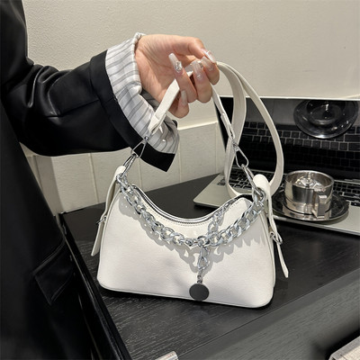 Νέα μοντέρνα δημοφιλής τζιν εξατομικευμένη σχεδίαση Τσάντα ώμου με εξαιρετική υφή Τσάντα ώμου Y2k Μικρή αλυσίδα για τσάντες χιαστί