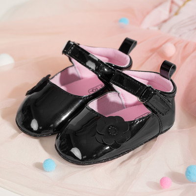 KIDSUN Βρεφικά παπούτσια Βρεφικά παπούτσια για νήπιο κορίτσι Πριγκίπισσα Φόρεμα Αντιολισθητικά Flat First Walker Παπούτσια Νεογέννητα Δαντελένια Διακόσμηση με κορδέλα Mary Janes