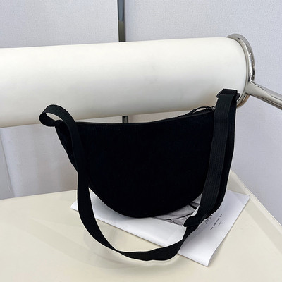 Fashion Corduroy Casual Hobos Τσάντα στήθους Τσάντα μασχάλης Τσάντα χιαστί για γυναίκες Φοιτητική Τσάντα ώμου χιαστί