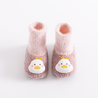 Sügistalv Uued beebijalatsid Paksendatud korallifliisist vastsündinud libisemiskindlad Armsad Soojad Sokid Multifilmi Poiss Beebi Tüdrukute Väikelaste Kingad