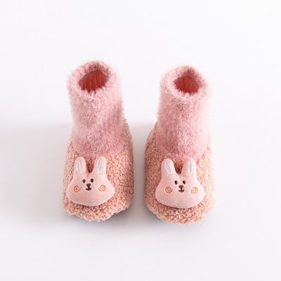 Sügistalv Uued beebijalatsid Paksendatud korallifliisist vastsündinud libisemiskindlad Armsad Soojad Sokid Multifilmi Poiss Beebi Tüdrukute Väikelaste Kingad