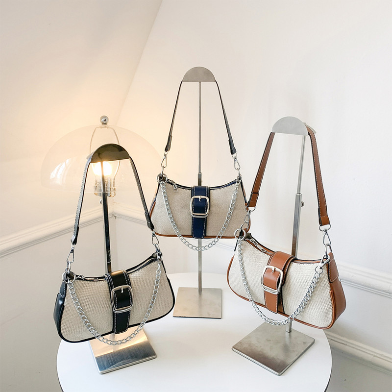 Νέα μόδα Κορεάτικη δερμάτινη τσάντα χιαστί, εξατομικευμένη σχεδίαση Τσάντα εξαιρετικής υφής Μικρή τετράγωνη τσάντα μονής μασχάλης ώμου