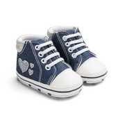 Baby Canvas Classic Sneakers Νεογέννητο τζιν κεντημένο Love Sports Baby Boys Girls First Walkers Shoes Βρεφικά παπούτσια για νήπια