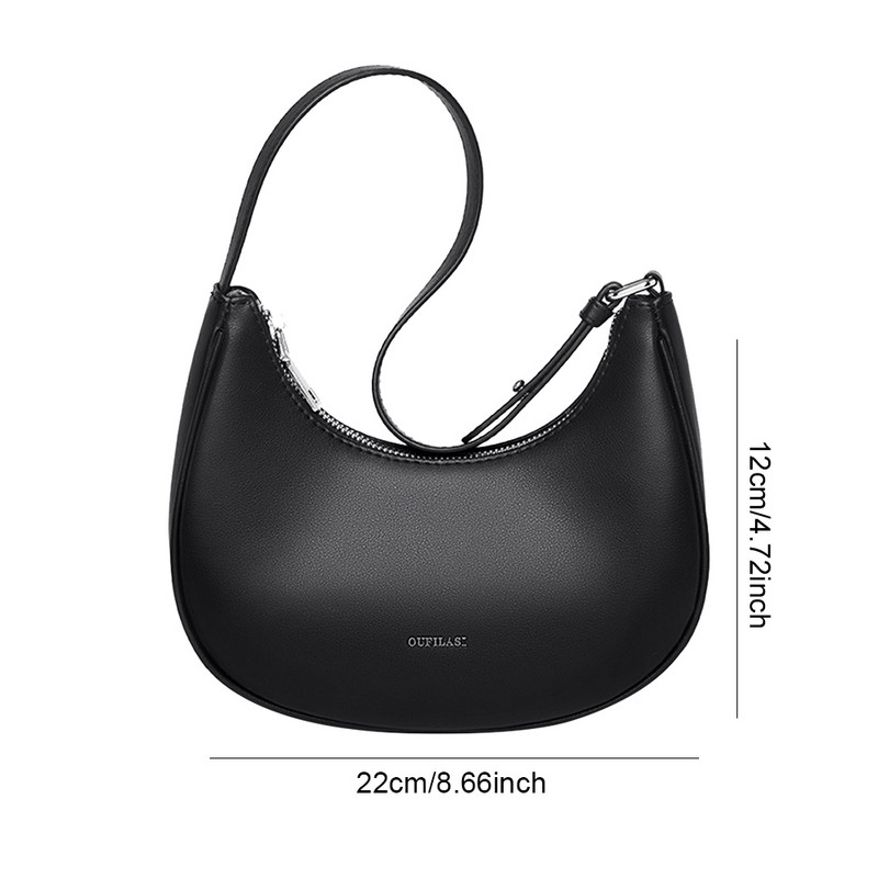 Γυναικεία τσάντα με φερμουάρ Τσάντα τσάντα με φερμουάρ Ευέλικτη τσάντα ώμου Casual από καθημερινή τσάντα γνωριμιών