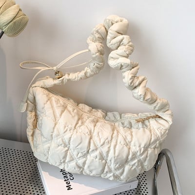 Elegantne tepitud pilvekott naistele Käekott Hobo Designer kott Ruched õlakott Ristkehaga õlakott Vabaaja plisseeritud mullidega rahakott 