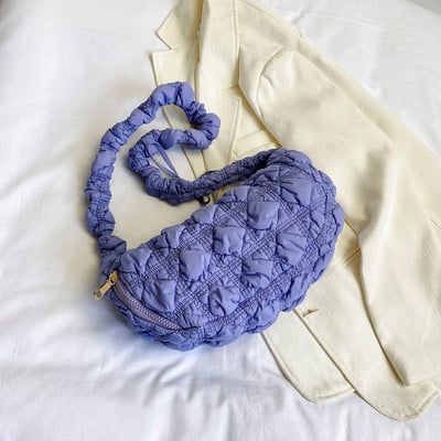 Elegantne tepitud pilvekott naistele Käekott Hobo Designer kott Ruched õlakott Ristkehaga õlakott Vabaaja plisseeritud mullidega rahakott 