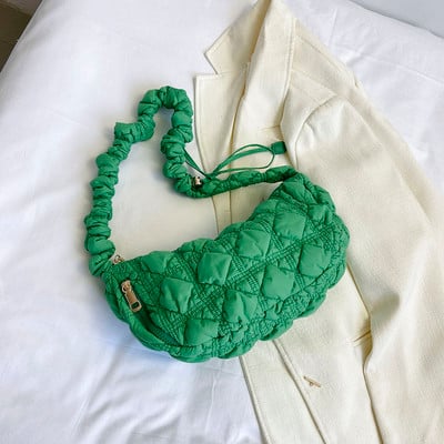 Elegantne tepitud pilvekott naistele Käekott Hobo Designer kott Ruched õlakott Ristkehaga õlakott Vabaaja plisseeritud mullidega rahakott 