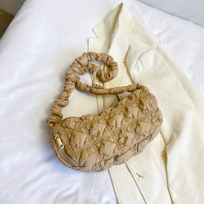 Elegantne tepitud pilvekott naistele Käekott Hobo Designer kott Ruched õlakott Ristkehaga õlakott Vabaaja plisseeritud mullidega rahakott 