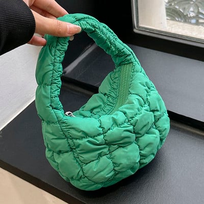 Elegantne tepitud pilvekott naistele Käekott Hobo Designer kott Ruched õlakott Ristkehaga õlakott Vabaaja plisseeritud mullidega rahakott 