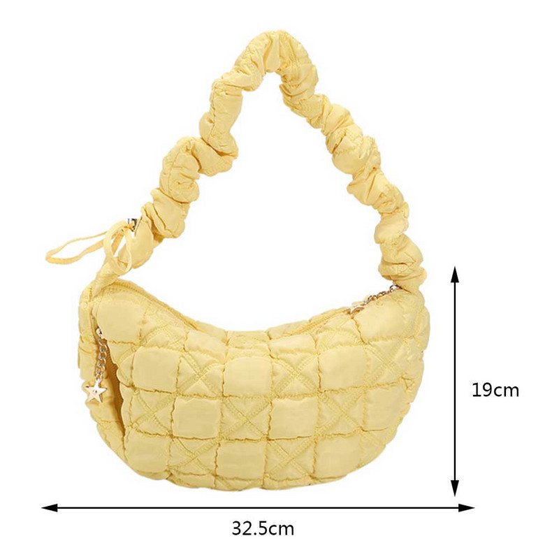 Elegantne tepitud pilvekott naistele Käekott Hobo Designer kott Ruched õlakott Ristkehaga õlakott Vabaaja plisseeritud mullidega rahakott 