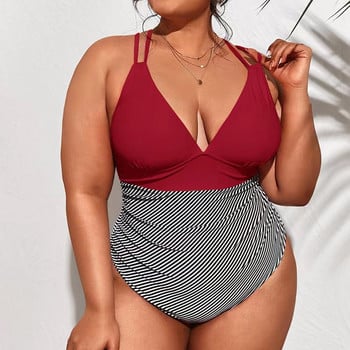 2023 Ruffle Μαγιό One Piece Large Plus Size Μαγιό Γυναικεία ρούχα παραλίας με στάμπα Bathers Μαγιό Γυναικείο 4XL