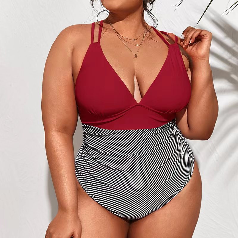 2023 Ruffle Μαγιό One Piece Large Plus Size Μαγιό Γυναικεία ρούχα παραλίας με στάμπα Bathers Μαγιό Γυναικείο 4XL