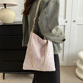 Τσάντα ώμου με αλυσίδα για γυναικείες casual τσάντες τσάντα μεγάλης χωρητικότητας Shopping Tote Μαγνητική πόρπη Design Leisure Handbag Τσάντα βιβλίου