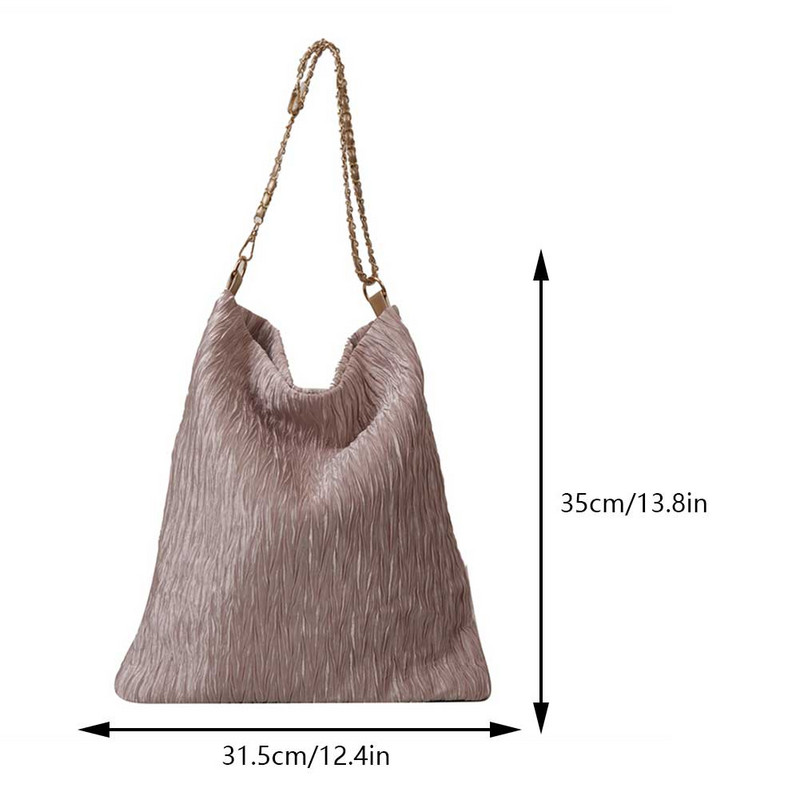 Τσάντα ώμου με αλυσίδα για γυναικείες casual τσάντες τσάντα μεγάλης χωρητικότητας Shopping Tote Μαγνητική πόρπη Design Leisure Handbag Τσάντα βιβλίου