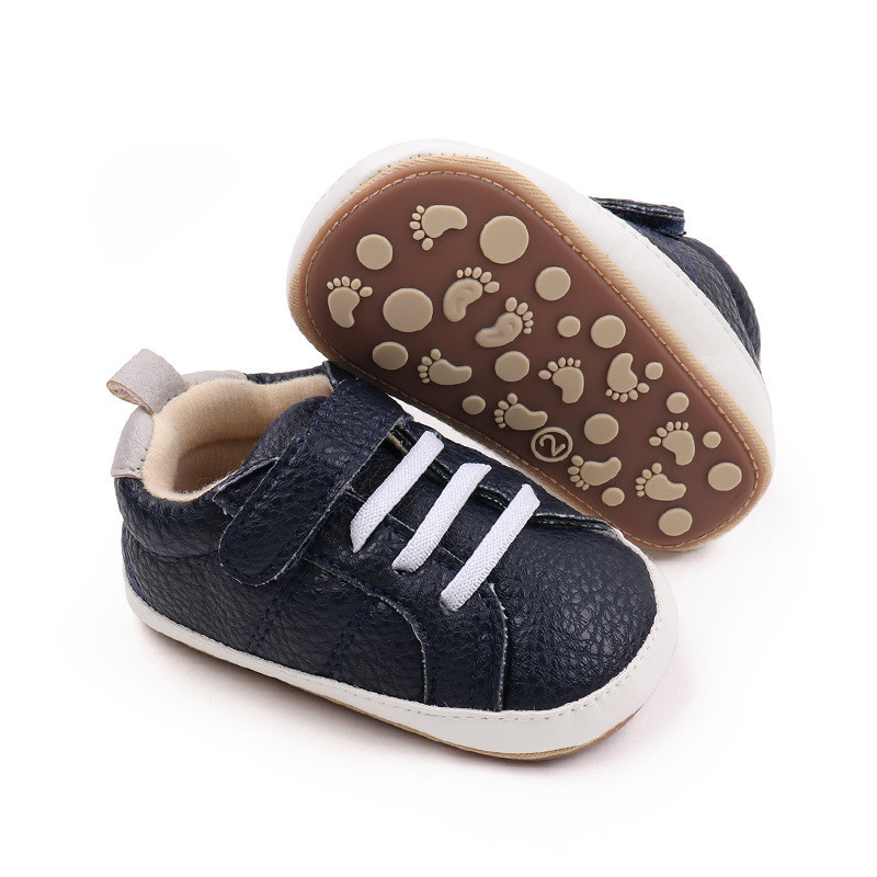 Αντιολισθητική σόλα από καουτσούκ Βρεφικά παπούτσια Μόδα Άνοιξη Φθινόπωρο Νήπιο PU Casual Παπούτσια Αθλητικά Παπούτσια Βρεφικά Αγόρια First Walkers