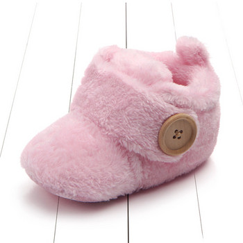 Υπέροχο ζεστό σχέδιο Βρεφικά κορίτσια αγόρια νήπιο First Walkers Βρεφικά παπούτσια Μαλακά παντόφλες Χαριτωμένα παπούτσια Χειμερινά αντιολισθητικά ζεστά παπούτσια για μωρά