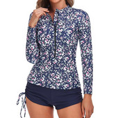 Costume de baie mari, cu mâneci lungi, pentru surfing Tankini, costume de baie marime, sport, plajă, costume de baie din două piese, costum de baie pentru piscină