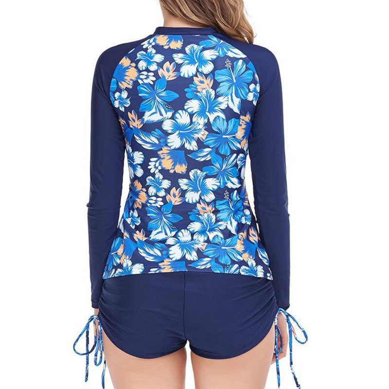 Costume de baie mari, cu mâneci lungi, pentru surfing Tankini, costume de baie marime, sport, plajă, costume de baie din două piese, costum de baie pentru piscină