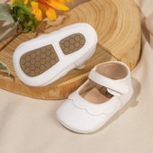 KIDSUN Βρεφικά παπούτσια για κορίτσια Pu δερμάτινη σόλα από καουτσούκ Αντιολισθητική σόλα για νήπια First Walkers Παπούτσια κούνιας Νεογέννητος Χορός για κορίτσι