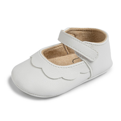 KIDSUN Βρεφικά παπούτσια για κορίτσια Pu δερμάτινη σόλα από καουτσούκ Αντιολισθητική σόλα για νήπια First Walkers Παπούτσια κούνιας Νεογέννητος Χορός για κορίτσι