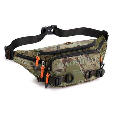 Najlonske torbe oko struka Sportske torbe velikog kapaciteta oko struka Vodootporne višestruke džepove Otvor za slušalice Podesivi remen za nošenje preko ramena Vanjska torba