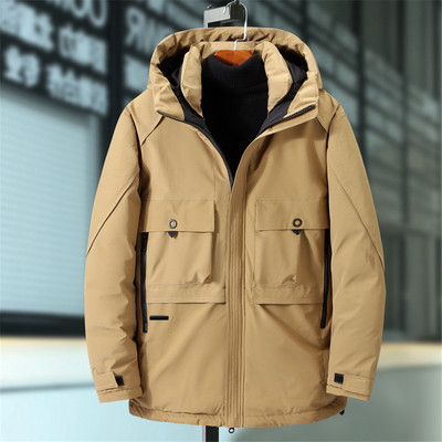 Ανδρικά Cargo Parkas Χειμερινά χοντρά ζεστά παλτό 8XL 9XL Μόδα Casual Μονόχρωμο Μπουφάν Ανδρικά Εξωτερικά Ενδύματα Μεγάλο Μέγεθος 9XL