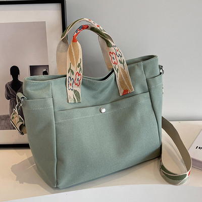 Γυναικεία τσάντα ώμου Μεγάλης χωρητικότητας τσάντα τσάντα τσάντα καμβά με ρυθμιζόμενο λουράκι καθημερινή τσάντα για γυναίκες κορίτσια