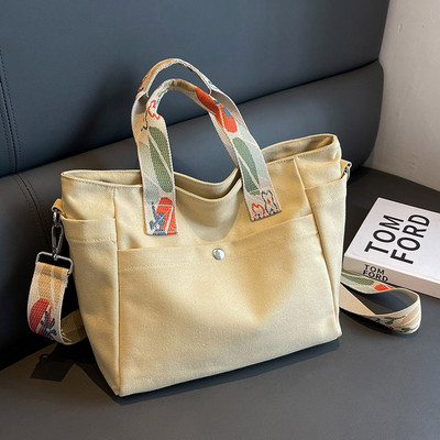 Γυναικεία τσάντα ώμου Μεγάλης χωρητικότητας τσάντα τσάντα τσάντα καμβά με ρυθμιζόμενο λουράκι καθημερινή τσάντα για γυναίκες κορίτσια