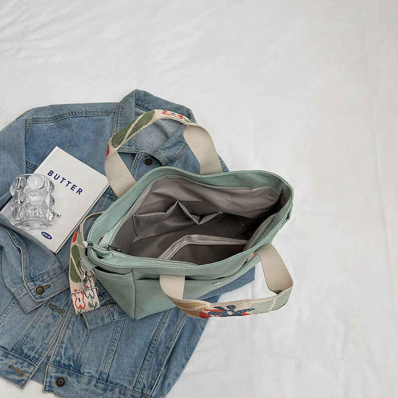 Γυναικεία τσάντα ώμου Μεγάλης χωρητικότητας τσάντα τσάντα τσάντα καμβά με ρυθμιζόμενο λουράκι καθημερινή τσάντα για γυναίκες κορίτσια