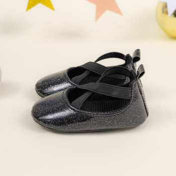 KIDSUN Бебешки обувки за малко дете Bling Girl Princess Обувки за кръщене 0-18 месеца Новородено Меки подметки Неплъзгащи се обувки за ходене