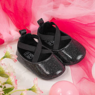 KIDSUN Βρεφικά παπούτσια για νήπια Bling girl Princess βαπτιστικά παπούτσια 0-18 μηνών Νεογέννητα μαλακά πέλματα αντιολισθητικά παπούτσια περπατήματος