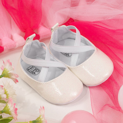 KIDSUN Βρεφικά παπούτσια για νήπια Bling girl Princess βαπτιστικά παπούτσια 0-18 μηνών Νεογέννητα μαλακά πέλματα αντιολισθητικά παπούτσια περπατήματος