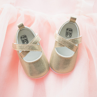 KIDSUN Βρεφικά παπούτσια για νήπια Bling girl Princess βαπτιστικά παπούτσια 0-18 μηνών Νεογέννητα μαλακά πέλματα αντιολισθητικά παπούτσια περπατήματος