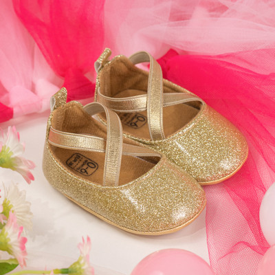 KIDSUN Βρεφικά παπούτσια για νήπια Bling girl Princess βαπτιστικά παπούτσια 0-18 μηνών Νεογέννητα μαλακά πέλματα αντιολισθητικά παπούτσια περπατήματος