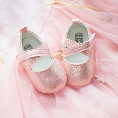 KIDSUN Βρεφικά παπούτσια για νήπια Bling girl Princess βαπτιστικά παπούτσια 0-18 μηνών Νεογέννητα μαλακά πέλματα αντιολισθητικά παπούτσια περπατήματος