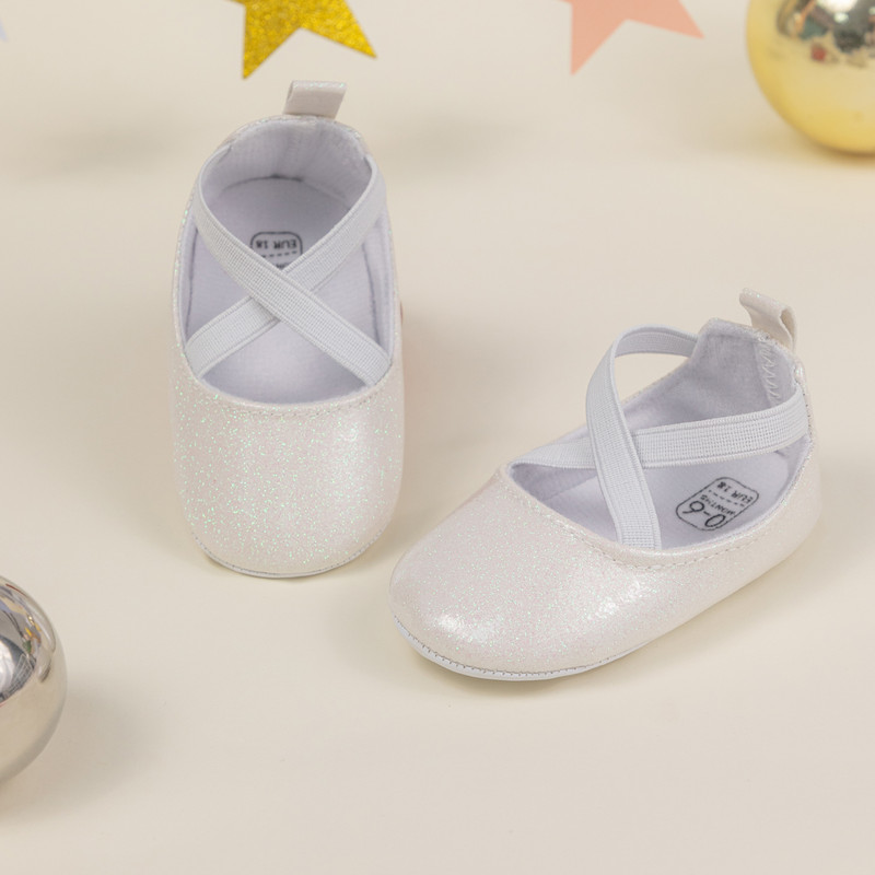 KIDSUN Βρεφικά παπούτσια για νήπια Bling girl Princess βαπτιστικά παπούτσια 0-18 μηνών Νεογέννητα μαλακά πέλματα αντιολισθητικά παπούτσια περπατήματος