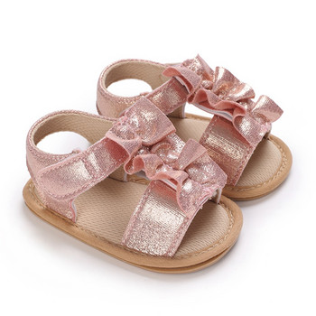 Очарователни бебешки момичета First Walker Shoes Модерни сандали за момиченца за малки деца за лятото Издръжливи обувки за прохождане на открито 0-18 месеца